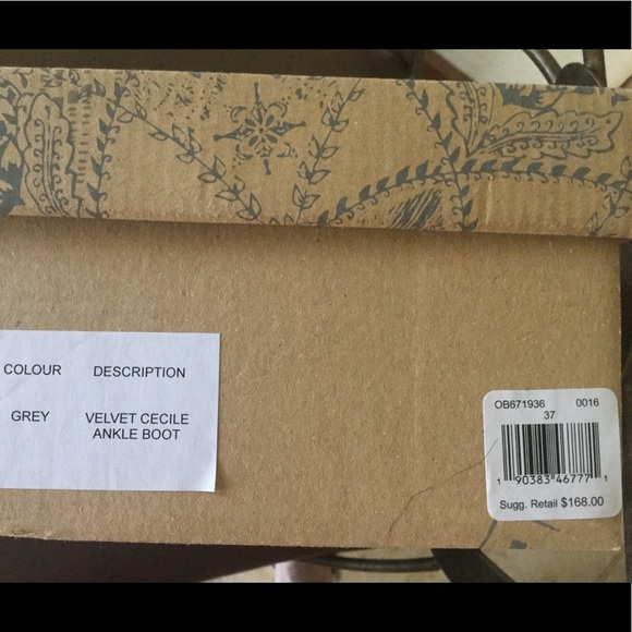 Free People Grey Cecile Block Heel Booties - Picture 8 of 8